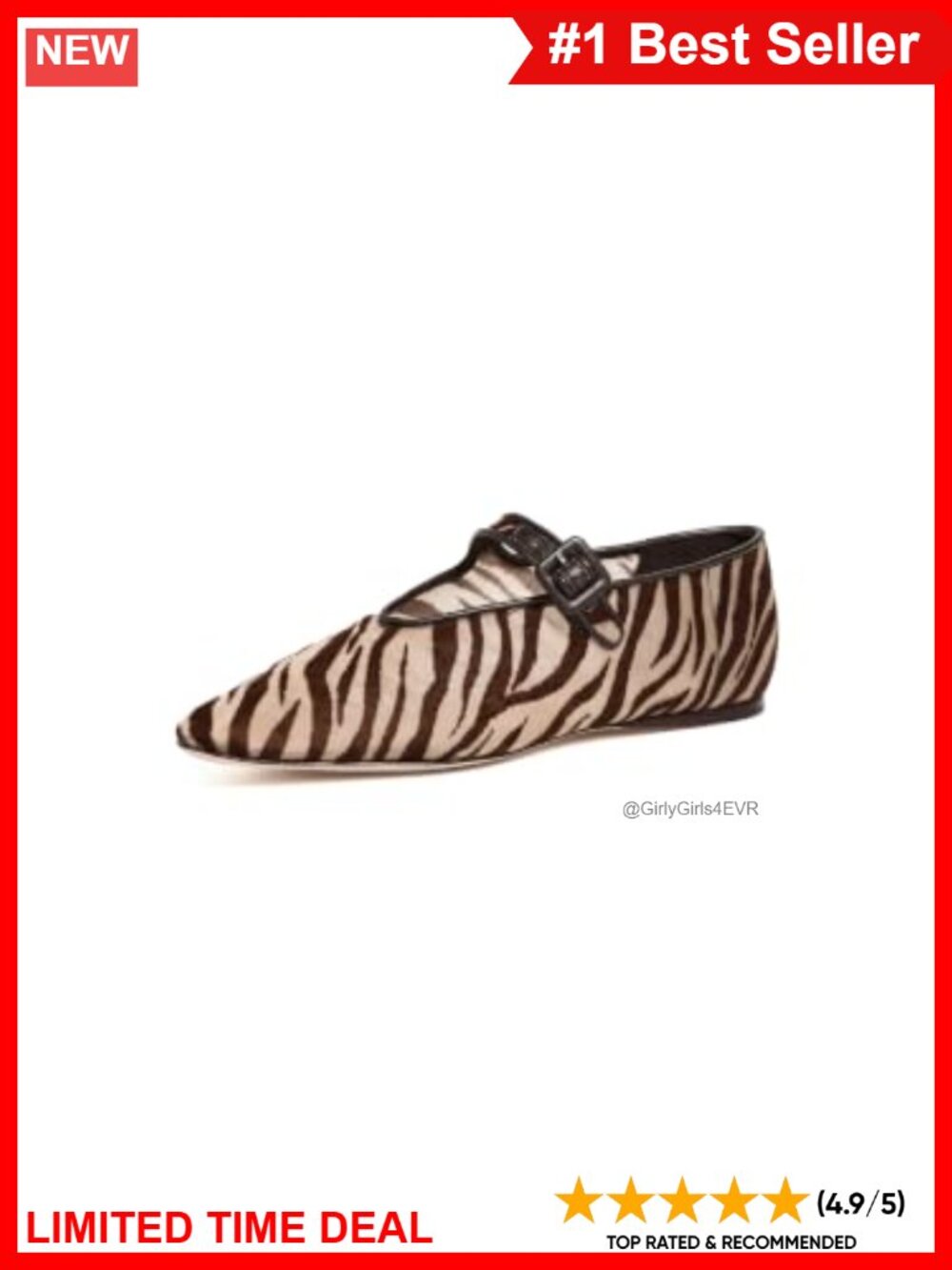 Mary Jane Flats Square Toe Pull-On Lightly Cushioned Flocked Mesh